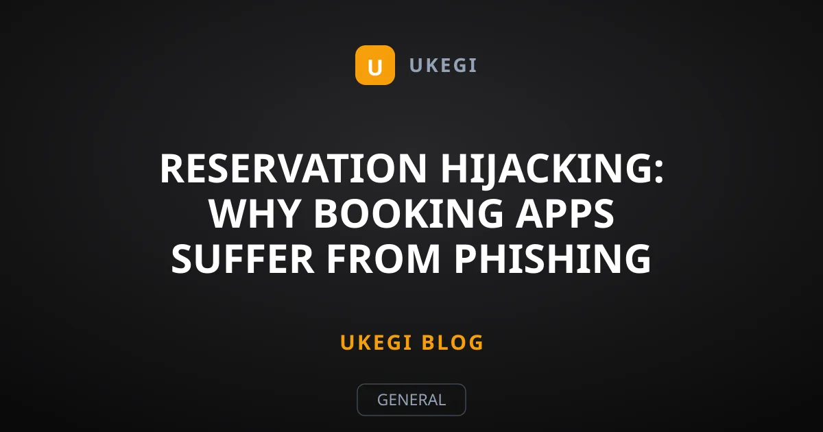 Reservation Hijacking: Why Booking Apps Suffer From Phishing